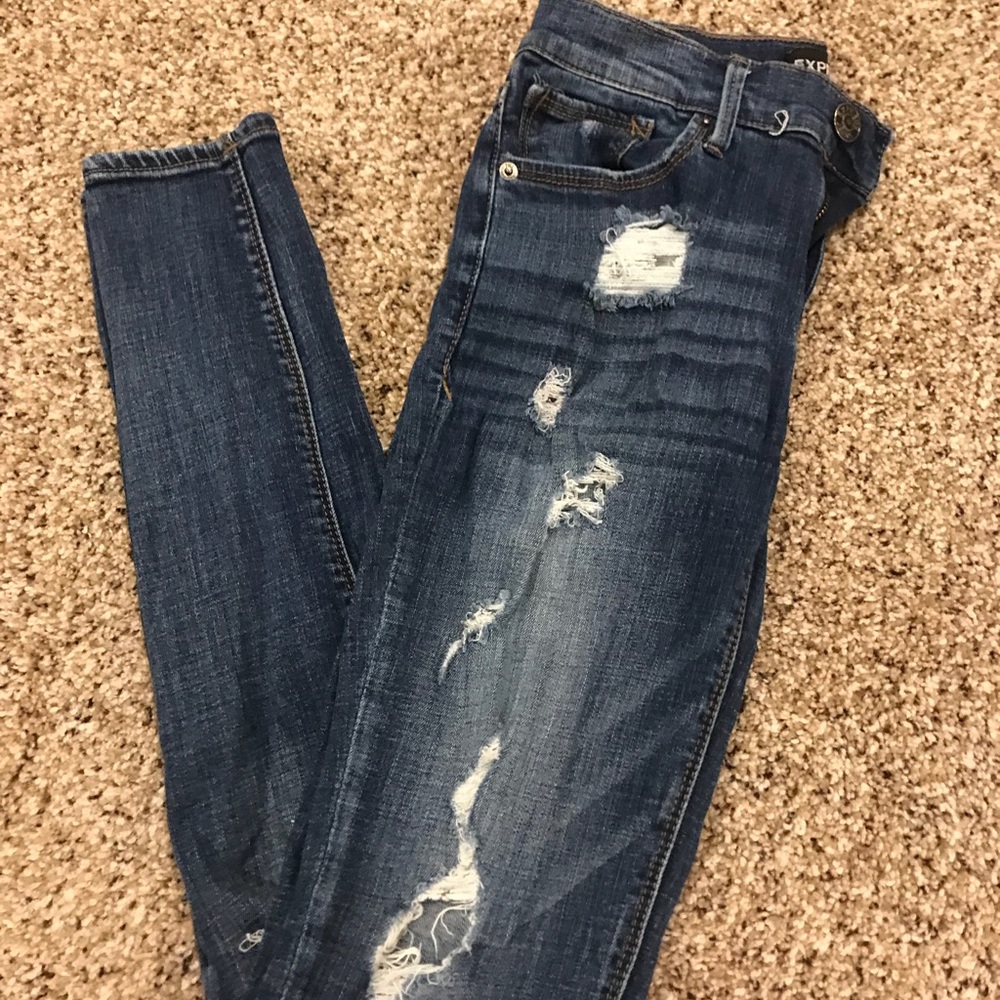 Express Women’s Distressed Legging Jeans - 0L